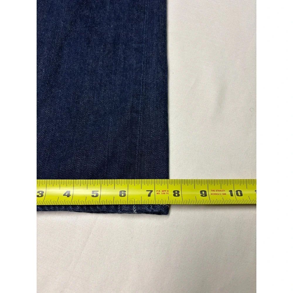 Levis 522 Slim Taper Selvedge Jeans Mens W36 L32 Dark Indigo Blue Denim